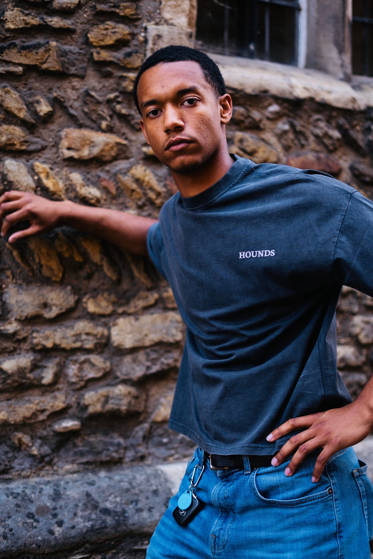 Emphasis Tee in Stonewash